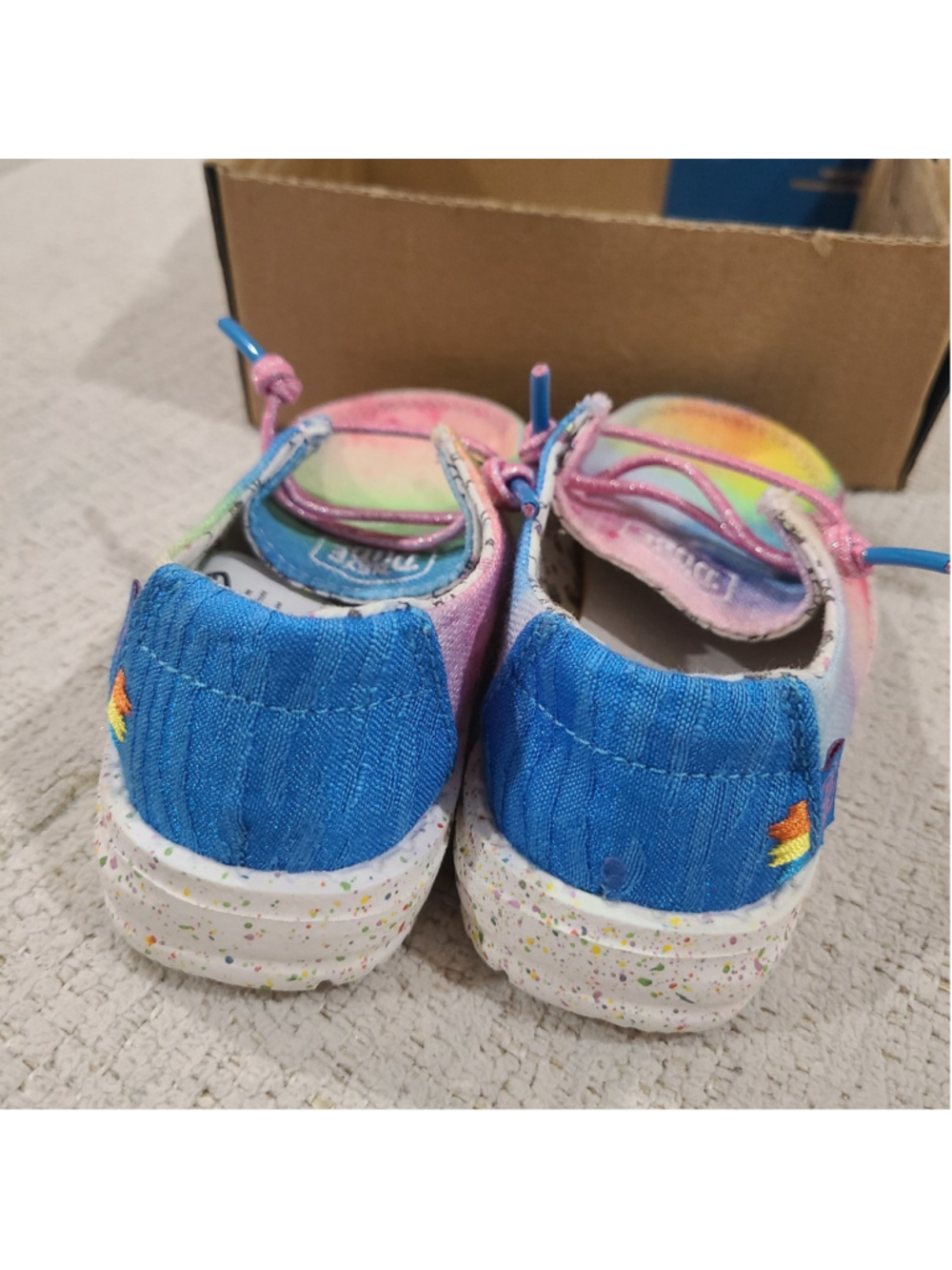 NEW Hey Dude Girls Toddler K7 Wendy Dreamer Magic Casual Shoes Multicolor - Picture 7 of 10